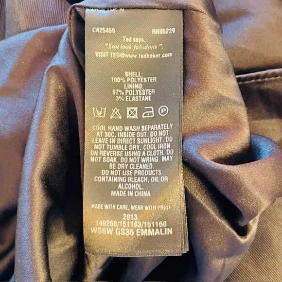 Ted Baker Floral Formal Secret Trellis Midi Full Skirt Size 3 Women's 8 - Picture 10 of 11